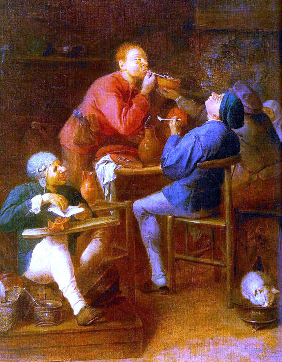  Adriaen Brouwer The Smokers - Art Print