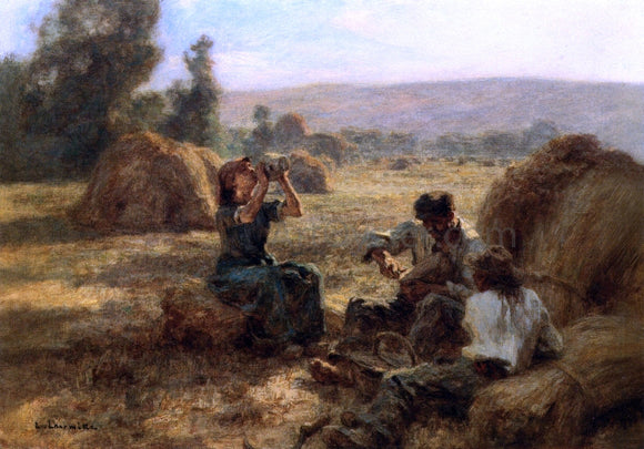  Leon Augustin L'hermitte) The Snack - Art Print