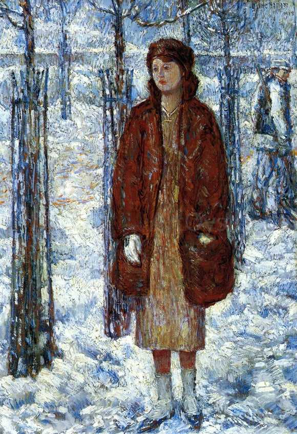 Frederick Childe Hassam The Snowy Winter of 1918, New York - Art Print
