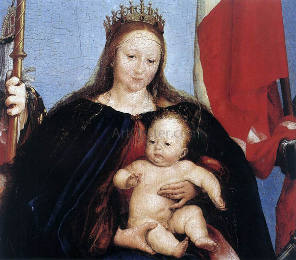  The Younger Hans Holbein The Solothurn Madonna (detail) - Art Print