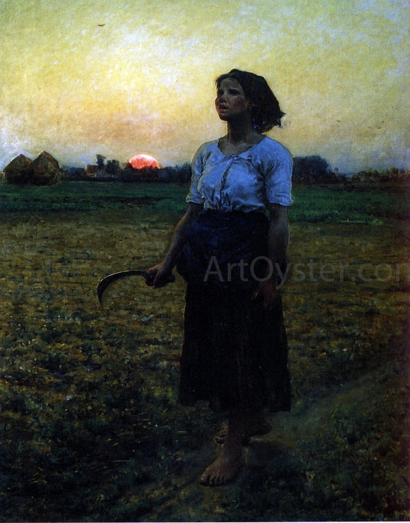  Jules-Adolphe Breton The Song of the Lark - Art Print