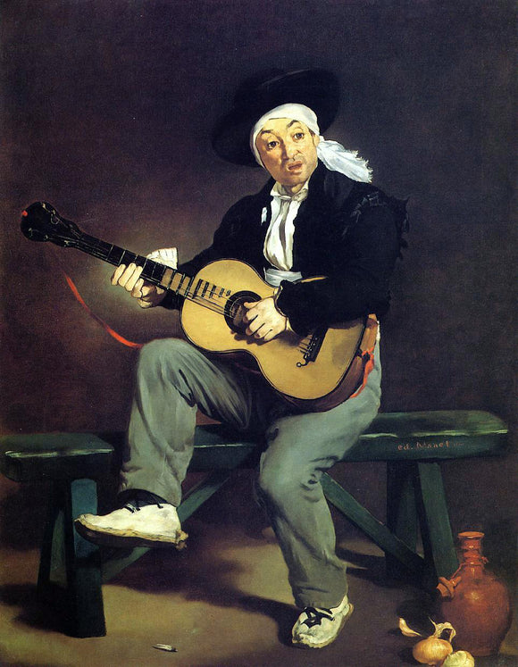  Edouard Manet The Spanish Singer (also known as Guitarrero) - Art Print