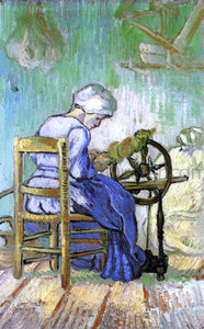  Vincent Van Gogh The Spinner (after Millet) - Art Print