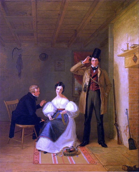  William Sidney Mount The Sportsman's Last Visit - Art Print