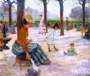  Claude-Emil Schuffenecker A Square at Luxembourg Park - Art Print