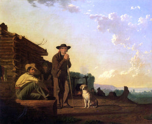  George Caleb Bingham The Squatters - Art Print