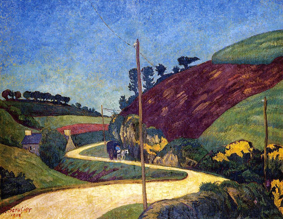  Paul Serusier The Stagecoach Road in the Country with a Cart - Art Print