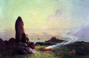  Ferdinand Du Puigaudeau The Standing Stone - Art Print