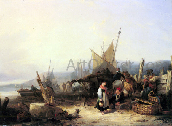  Senior William Shayer The Start of the Day - Art Print