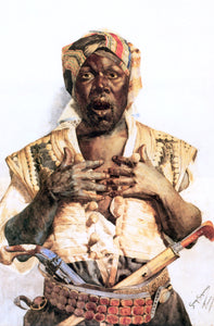  Guiseppe Signorini The Startled Arab - Art Print