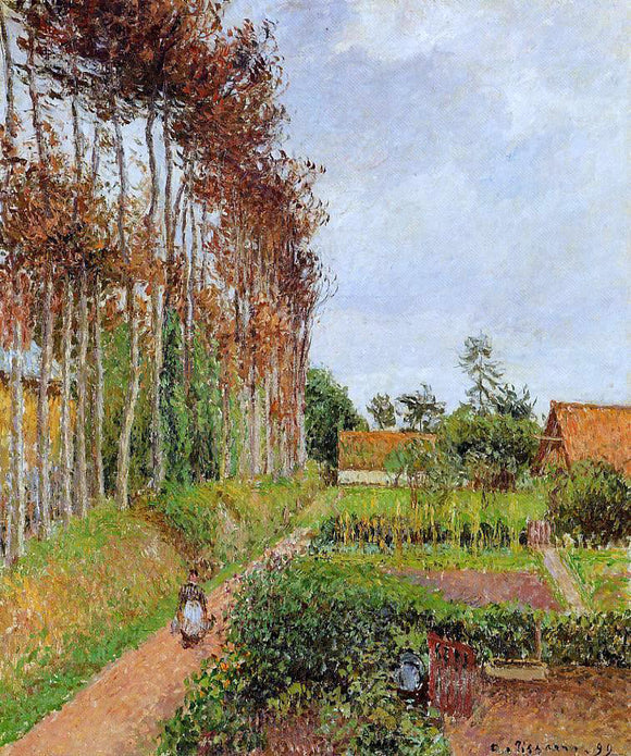  Camille Pissarro The Steading of the Auberge Ango, Varengeville - Art Print
