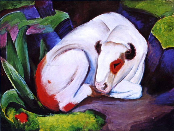  Franz Marc The Steer (also known as The Bull) - Art Print