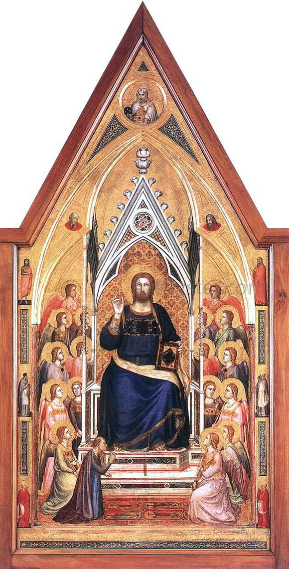  Giotto Di Bondone The Stefaneschi Triptych: Christ Enthroned - Art Print