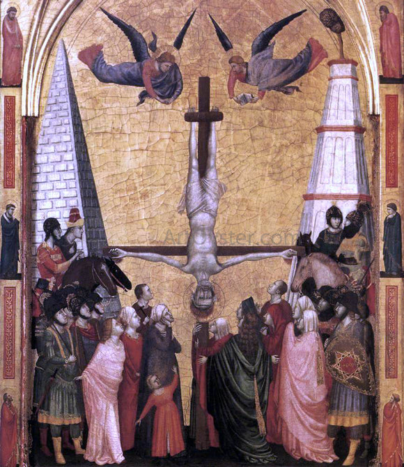  Giotto Di Bondone The Stefaneschi Triptych: Martyrdom of Peter - Art Print