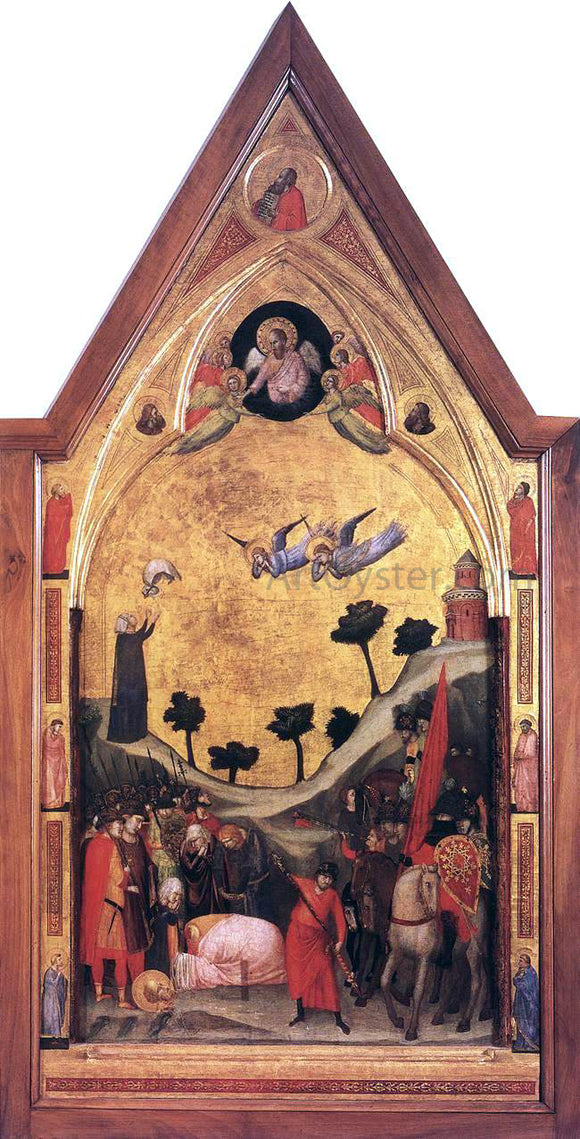  Giotto Di Bondone The Stefaneschi Triptych: Martyrdom of St Paul - Art Print