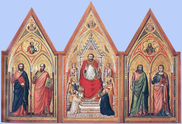  Giotto Di Bondone The Stefaneschi Triptych (verso) - Art Print