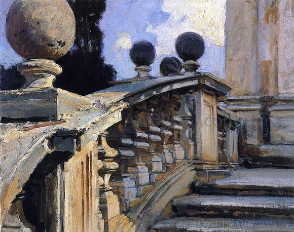  John Singer Sargent The Steps of the Church of S. S. Domenico e Siste in Rome - Art Print