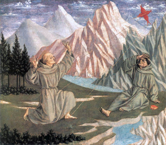  Domenico Veneziano The Stigmatization of St Francis (predella 1) - Art Print