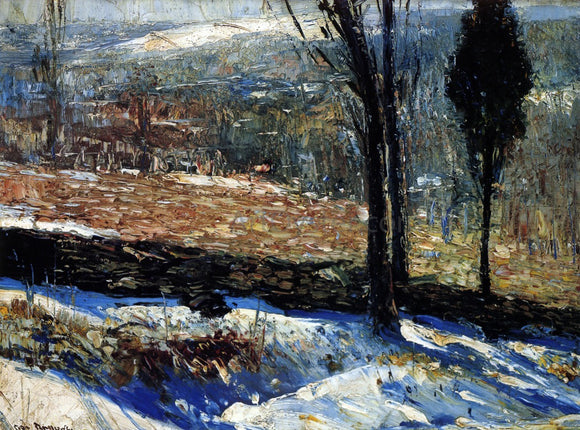  George Wesley Bellows The Stone Fence - Art Print