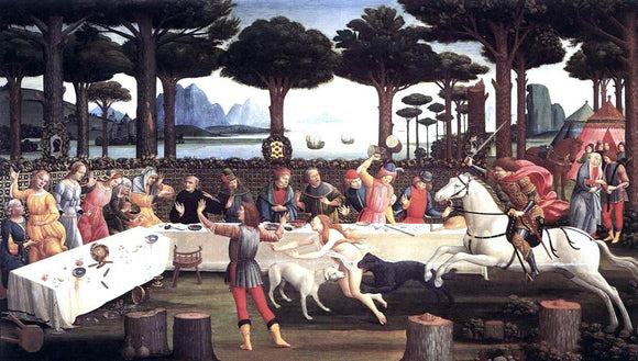  Sandro Botticelli The Story of Nastagio degli Onesti (third episode) - Art Print