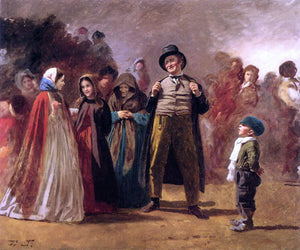  Eastman Johnson The Story Teller of the Camp - Art Print
