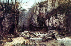  Gustave Courbet The Stream of the Puits-Noir at Ornans - Art Print