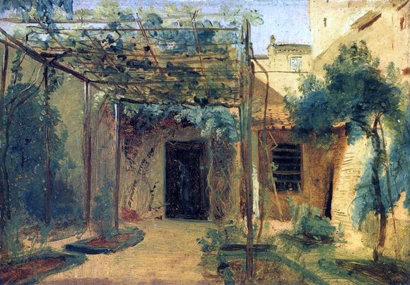  Carl Blechen A Studio of the Sculptor Rudolf Schadow in Rome - Art Print