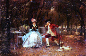  Louis Emile Adan The Suitor - Art Print