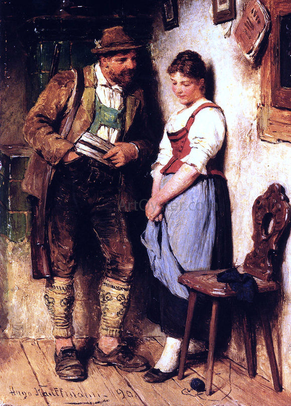  Hugo Kauffmann The Sweetheart - Art Print