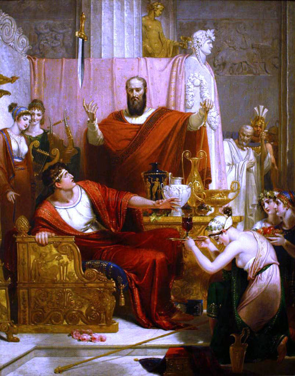  Richard Westall The Sword of Damocles - Art Print