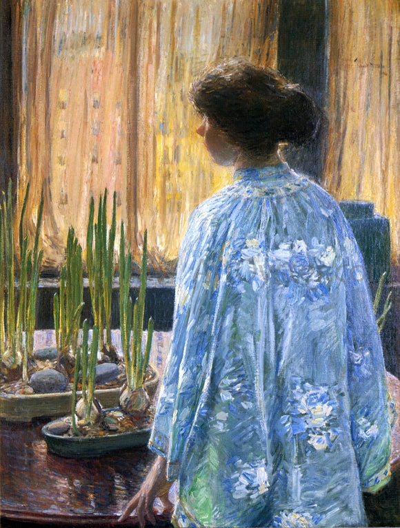  Frederick Childe Hassam The Table Garden - Art Print