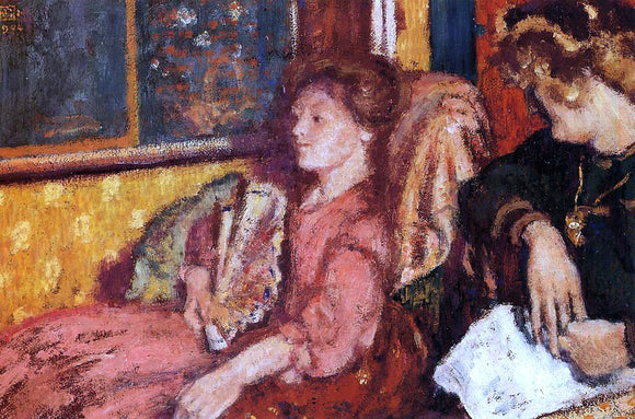  Georges Lemmen The Talk (also known as Two Women in an Interior) - Art Print