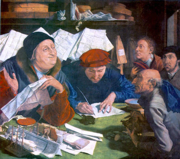  Marinus Van Reymerswaele The Tax Collector - Art Print