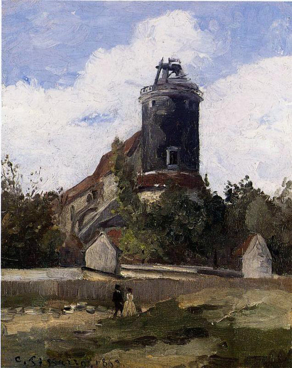  Camille Pissarro The Telegraph Tower at Montmartre - Art Print