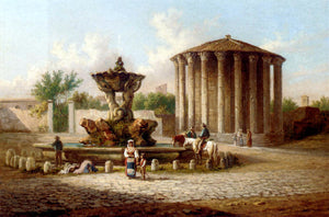 Johann Zahnd The Temple Of Vesta, Rome - Art Print