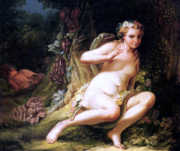  Jean-Baptiste-Marie Pierre The Temptation of Eve - Art Print