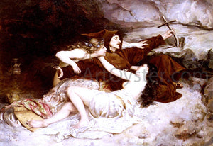  Alexandre Louis Leloir The Temptation of Saint Anthony - Art Print
