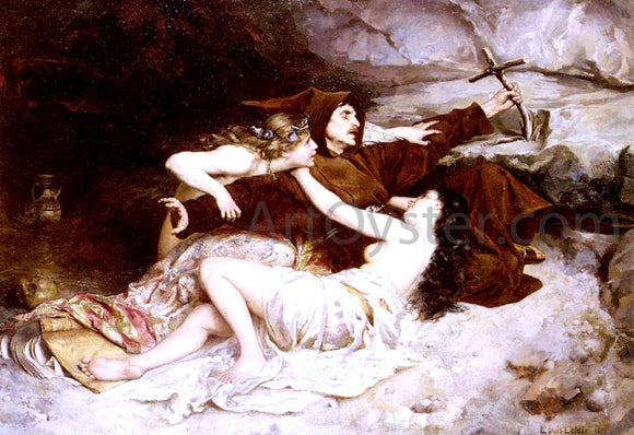  Alexandre Louis Leloir The Temptation of Saint Anthony - Art Print