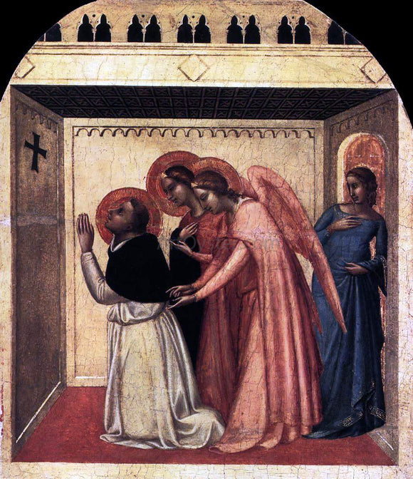  Bernardo Daddi The Temptation of St Thomas Aquinas - Art Print