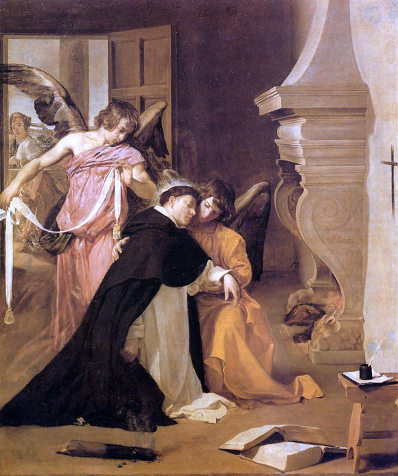  Diego Velazquez The Temptation of St. Thomas Aquinas - Art Print