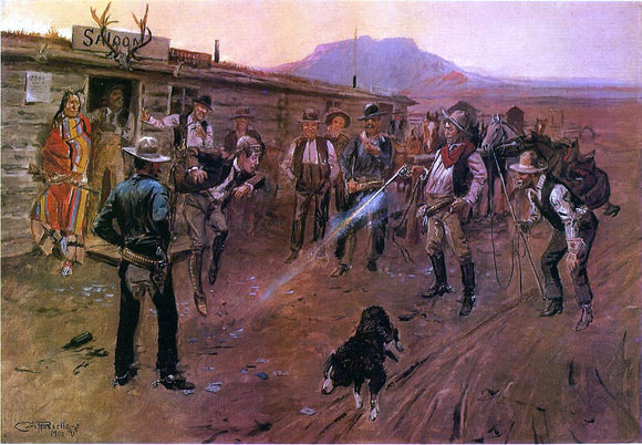  Charles Marion Russell The Tenderfoot - Art Print