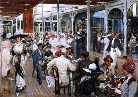  Eugenio Alvarez Dumont The Terrace Cafe, Mar del Plata, Argentina - Art Print