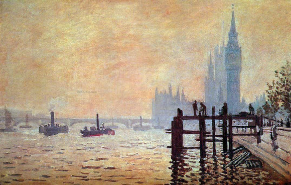  Claude Oscar Monet The Thames Below Westminster - Art Print