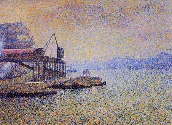  Georges Lemmen The Thames. the Elevator - Art Print