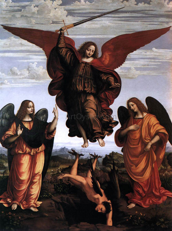  Marco D'Oggiono The Three Archangels - Art Print