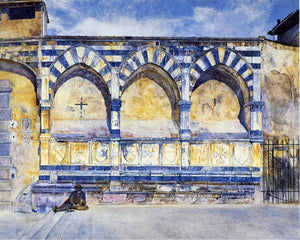  Henry Roderick Newman The Three Arches of Santa Maria Novella - Art Print