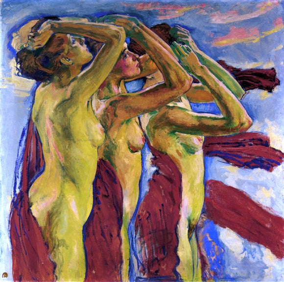  Koloman Moser The Three Graces - Art Print