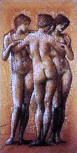  Sir Edward Burne-Jones The Three Graces - Art Print