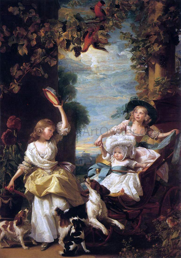  John Singleton Copley The Three Youngest Daughters of George III - Art Print