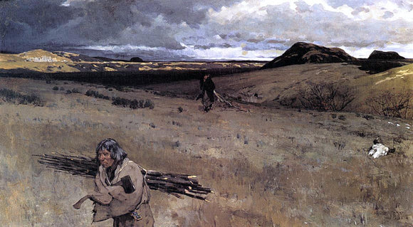  Henry F Farney The Toilers of the Plains - Art Print
